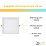 Imagem de Plafon Luminaria Painel Quadrado De Led 24w 30cm Bco Ou Pto