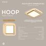 Imagem de Plafon Moderno Led Gold Multicolor Com Controle Dimmer 72W - Opus