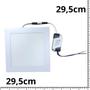 Imagem de Plafon Painel Led 25w Embutir Quadrado Slim Branco Frio 6500