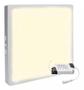 Imagem de Plafon Painel Led 25w Sobrepor Quadrado 3000k Quente Bivolt 110/220v Branco Luminária Gesso