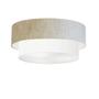 Imagem de Plafon Para Corredor Cilíndrico SC-3064 Cúpula Cor Rústico Bege Branco