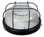 Imagem de Plafon Popular preto girasol com grade vidro transparente