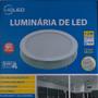 Imagem de Plafon redondo de LED 12w semi-embutido Luz  Morna