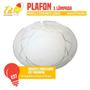 Imagem de Plafon Redondo Sobrepor 25Cm Lunar 1 Lâmpada Decorativo -144