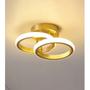 Imagem de Plafon Selene Redondo Dourado 32cm Led 18w 3 Em 1 Bivolt