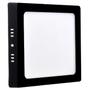 Imagem de Plafon Sobrepor Quadrado Led 12w 3000K Painel Preto Bivolt 