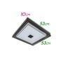 Imagem de Plafon Zeus Preto Led 26w com cristais St1749