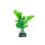 Imagem de Planta Artificial Aquário 8cm verde folha Enfeite pequeno