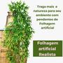 Imagem de Planta Bambu Pendente Artifical Realista Folhagem decorativa kit c/2und 