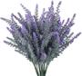 Imagem de Planta buque 5 hastes com flores de lavanda artificial 30cm