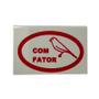 Imagem de Plaqueta de Identificação de Alumínio - Com Fator