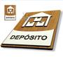 Imagem de Plaquinha de deposito placa de indicação mdf 3mm decorativa