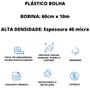 Imagem de Plástico Bolha Bobina 60 cm X 10 Metros Resistente 40 micras