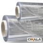 Imagem de Plástico Pvc Transparente 0.10 Mm Larg 1.40x20 Metros Super Flexível Celpe Com Papel