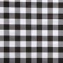 Imagem de Plástico Térmico Toalha De Mesa Retangular impermeável Xadrez Preto 2,50 x 1,40