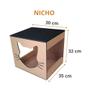 Imagem de Playground Gatos 8 Peças mdf 6mm Nicho Ponte Prateleiras