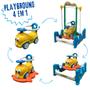 Imagem de Playground Infantil 4 em 1 Balanço Carrinho Gangorra Pula-Pula Lazer Plástico Brinqway Bw-214