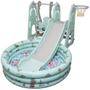 Imagem de Playground Infantil 4 em 1 Escorregador Balanço Cesta Basquete Piscina Bolinha Importway BWPLP-4X1