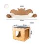 Imagem de Playground Para Gato De Parede Nicho Prateleira Rede E Degrau Kit Com 9 Peças