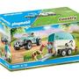 Imagem de Playmobil 70511 carro com trailer e ponei