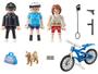 Imagem de Playmobil City Action Polical com Bicicleta e - Fugitivo 17 Peças