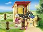 Imagem de PLAYMOBIL Estábulo com Set de Construção do Cavalo Árabe Multi