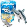 Imagem de Playmobil Mini Bonecos Tubarão Martelo e Filhote 9065 Animais Marinhos - Sunny