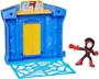 Imagem de Playset Com Boneco Spidey Amazing Friends Agência Bancária - Miles Morales Aventura na Cidade - City Bloks - Hasbro