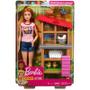 Imagem de Playset e Boneca Barbie Profissões Barbie Granjeira Mattel