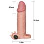 Imagem de Pleasure X-Tender Series  Capa Peniana Extensora com Vibro  Lovetoy  17,5 x 4 cm