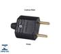 Imagem de Plug 2 Pinos 10A 180G Preto 11986