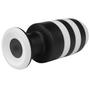 Imagem de Plug Anal 19,5cm x 7,7cm X-Missioner Listrado Preto e Branco - Lovetoy