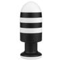 Imagem de Plug Anal 19,5cm x 7,7cm X-Missioner Listrado Preto e Branco - Lovetoy