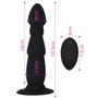 Imagem de Plug anal com vibro, controle sem fio, ventosa, recarregável