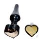 Imagem de Plug Anal Cônico em PVC com Base Achatada no Formato de Coração - InNamorata Mine Heart Dourado 
