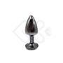 Imagem de Plug Anal "P" em Formato Cônico com Joia na Base - Hard