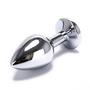Imagem de Plug Anal Prateado com Joia na Base Mpa1301-m Sex Toy