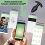 Imagem de Plug Anal Próstata Vibratório com Rotação 360 App Celular 