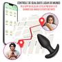 Imagem de Plug Anal Próstata Vibratório com Rotação 360 App Celular 