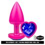 Imagem de Plug anal touch com joia coração estimulador anal sex shop