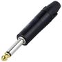 Imagem de Plug Conector P10 Mono Com Ponta Banhada A Ouro HJH Oferta
