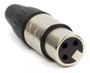 Imagem de Plug Conector Xlr Cannon Femea Roxtone Niquelado