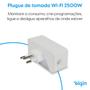 Imagem de Plug de Tomada Smart Elgin, 2500W, 10A, Wifi, Comando de Voz, Bivolt, Branco - 48PLUGWIFI10
