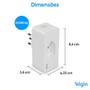 Imagem de Plug de Tomada Smart Elgin, 2500W, 10A, Wifi, Comando de Voz, Bivolt, Branco - 48PLUGWIFI10