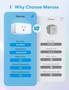 Imagem de Plug Inteligente Meross Mini (4 Unidades) - 15A, WiFi, HomeKit, Alexa, Google Assistente e SmartThings