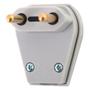 Imagem de Plug Macho 2 P 20A Branco Com Prensa Cabo Pezzi