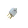 Imagem de Plug Macho 2P+T 10A Branco MARGIRIUS