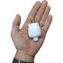 Imagem de Plug Macho com 3 Pinos Tomada 20a com Prensa Cabo para Extensão Branco Kit 10 unidades