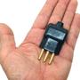 Imagem de Plug Macho com Prensa Cabo 3 pinos de 20a para Extensão Tomada Kit 10 unidades