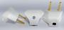 Imagem de Plug Macho Triangular Voltim 2P 10A Branco Kit 70 Un No Pote